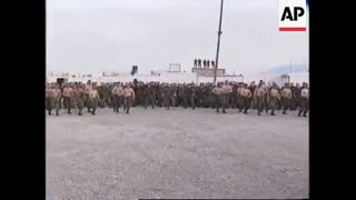 BOSNIA: DEPARTING NEW ZEALAND TROOPS PERFORM HAKA WAR DANCE