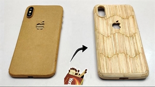 چگونه با چوب کبریت، کاور چوبی برای گوشی همراه خود درست کنیم؟