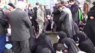 خاکسپاری پیکر شهید محسن فخری‌زاده