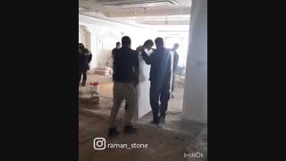 حمل و نصب سنگ اسلب کف ( گروه رامان استون)