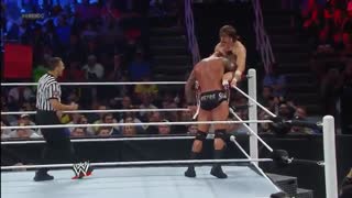 مسابقه ی کشتی کج رندی اورتن و دنیل برایان سرکمربند wwe Champion