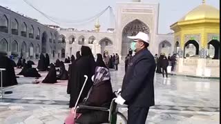 مداحی سید رضا نریمانی در حرم مطهر رضوی -emam reza