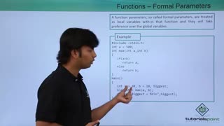 آموزش برنامه نویسی سی 65 - پارامترهای رسمی