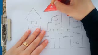 نقاشی قلعه کودکانه