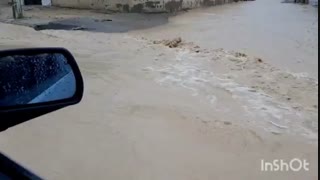 سیل امروز در برازجان استان بوشهر