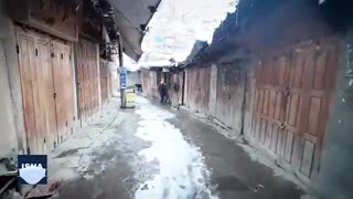 برف پاییزی در شهر تاریخی ماسوله