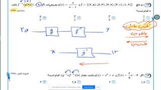 آموزش ریاضی کنکور - سوپر جت تابع وارون - استاد مهدی شاکریان