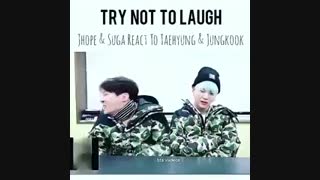 ریکشن شوگا و جیهوپ به  دابسمش کوکی و تهیونگ... توضیحات رو یه نگاهی بکنین