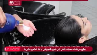 آموزش رفع موخوره مو و ریزش مو با انجام کراتینه مو