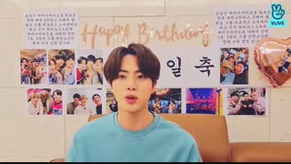 لایو  تولد جین با زیرنویس فارسی انلاین در وی لایو [V LIVE] Happy Birthday Seokjin