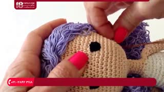 طریقه بافت عروسک دخترانه کارولینا به صورت مرحله به مرحله