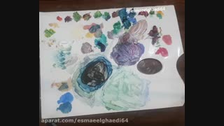 روشن کردن رنگ ها در رنگ روغن