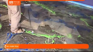 ساخت کفپوش اپوکسی شب نما برای سالن