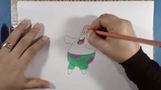 آموزش نقاشی پاتریک به کودکان