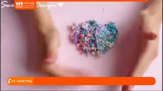 مراحل ساخت زیورآلات  خمیری دخترانه