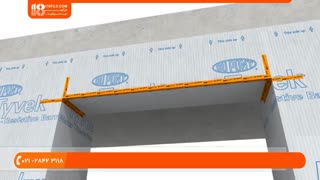 آموزش اجرای نحوه نصب دیوار کاذب دوجداره با استفاده از  کناف آکواپنل