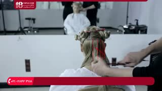 آموزش کوتاهی مو زنانه بصورت  لایه لایه مو بلند