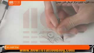 آموزش کشیدن طرح برای تاتو بدن