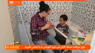 آموزش ایجاد طرح کاغذ دیواری با شا بلون و رنگ