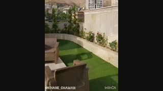 پروژه نصب چن مصنوعی روف گاردن درنیاوران | خانه چمن