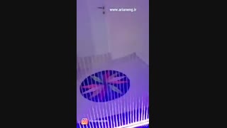 آبنمای رشته ای پرتابل با نورپردازی