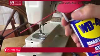 آموزش تمیز کردن داخل بازوی آزاد چرخ خیاطی