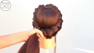 آموزش مدل مو دخترانه مجلسی پیچ کناری- مومیس مرجع و مشاور مو