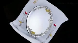 آینه شمعدان نقره، آینه شمعدان عروس، شمعدان های لوکس نقره ریحانی