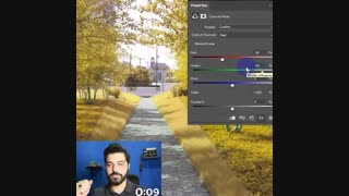 پاییزی کردن عکس در فتوشاپ 2021 -‌ PAEEZI KARDAN AKS PHOTOSHOP 2021 #shorts