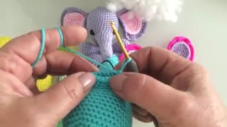 آموزش قلاب بافی حیوانات مینیاتوری 2