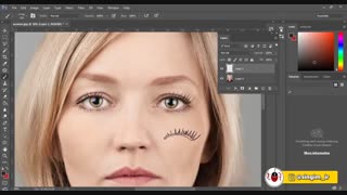 آموزش پر کردن مژه با استفاده از براش