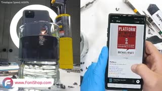 بدنه پیکسل 5 گوگل واقعا از آلومینیومه؟! - تست دوام - فونی شاپ