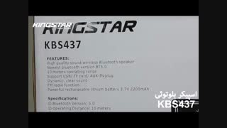 بازگشایی جعبه اسپیکر بلوتوثی کینگ استار مدل KBS437