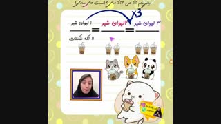 آموزش مفهوم نسبت های مساوی فصل3 ریاضی پنجم