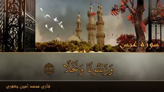 تلاوت زیبای قرآن، قاری جعفری، سوره عبس