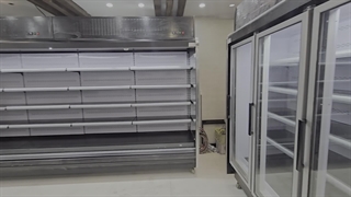 خرید یخچال ایستاده ویترینی 3 درب و یخچال پرده هوا از کارخانه برزین دژ