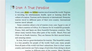 ریدینگ درس دوم یازدهم