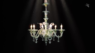 لوستر مورانو 6 شاخه پارس لوستر فراهانی