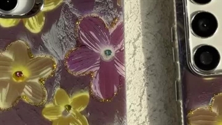 قاب موبایل سامسونگ پرپل فلاورز