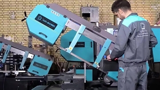 تست و راه‌اندازی دستگاه اره نواری بازویی زاویه‌زن - 2DG