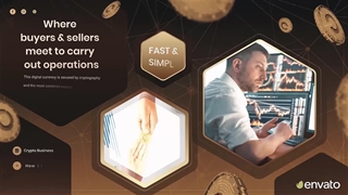 دانلود پروژه پریمیر اسلایدشو تجاری ارز دیجیتال Crypto Business Slideshow